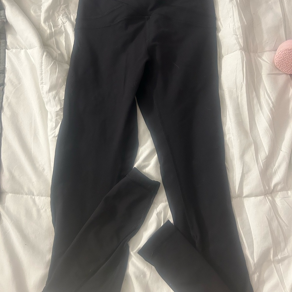 lululemon athletica black cross over detail Performance Leggings
